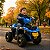 Mini Quadriciclo Elétrico Infantil Adventure 6v Azul Com Led Unitoys - Imagem 1