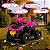 Mini Quadriciclo Elétrico Infantil 6v Rosa Adventure Unitoys - Imagem 3
