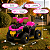 Quadriciclo Eletrico Infantil 6V Unitoys Luz Farol E Som Educativo - Imagem 8