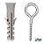 Pitão 6 + Bucha Nylon com Aba 6MM Cartela com 20 Peças - SFOR - Imagem 1