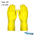 Luva Latex Amarela Acabamento Liso Latex 600 Tamanho 09 - Plastcor - Imagem 1