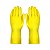 Luva Latex Amarela Acabamento Liso Latex 600 Tamanho 08 - Plastcor - Imagem 1