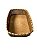 Cesto retangular fibra natural 32X20cm - Imagem 3