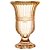 Vaso c/ pé em cristal ecologico ambar 23cm - Imagem 1