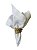 Guardanapo branco listras 40X40 algodão - Imagem 1