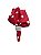 Guardanapo em algodão vermelho poa - Imagem 1