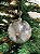 Bola decorada c/ glitter pvc c/ 03und (prata) 10cm - Imagem 1