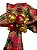 Porta guardanapo natal vermelho/dourado - Imagem 2