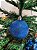 Bola natal em tubo mista c/ 12 und azul 6cm - Imagem 3