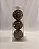 BOLA DECORADA MARROM 8CM JOGO COM 3 PC - Imagem 2