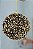 Bola decor marrom 8cm c/ 03 - Imagem 1
