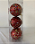 BOLA DECORATIVA VERMELHO 8CM JOGO C/3 UND - Imagem 1