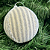 Bola decor cinza listrada 10cm c/ 03 - Imagem 1