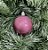 Bola natal decorada mista PVC 6cm com 6 unidades rose - Imagem 2