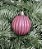 Bola natal decorada mista PVC 6cm com 6 unidades rose - Imagem 4
