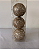 BOLA NATAL DECORADA C/3 UND CHAMPANHE 8CM - Imagem 1