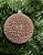 Bola natal decorada glitter PVC 10cm 2 unidades rose - Imagem 1
