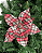 Poinsetia Xadrez 33cm - Imagem 1