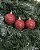 BOLA NATAL C/3 UND VERMELHO 6CM - Imagem 1