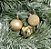 BOLA NATAL C/12 UND DOURADO 4CM - Imagem 1