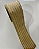 FITA ARAMADA LINHO BEGE/DOURADO 6,3CM X9,14M - Imagem 1