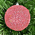 Bola Natal Rosa 10cm - Imagem 1