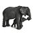 ESCULTURA ELEFANTE EM POLIRRESINA DECORATIVO - Imagem 2