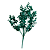 Folha decorativa eucalipto glitter verde - Imagem 1