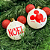 BOLA NATAL MICKEY GLITTER SORT 8CM DISNEY - Imagem 1