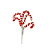 PICK DECOR CANDY CANE VERMELHO COM BRANCO 27cm - Imagem 1