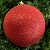 BOLA NATAL GLITTER VERMELHO 12CM - Imagem 1