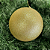 BOLA NATAL GLITTER DOURADO 12CM - Imagem 1