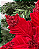 Flor Poisentia vermelha lantejoula - Imagem 2