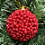 BOLA NATAL CRUNCH VERMELHA 8CM - Imagem 1