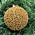 BOLA NATAL BRILHANTE OURO 10CM - Imagem 1