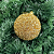 BOLA DECORADA NATAL NO PVC DOURADO - Imagem 1