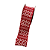 FITA NATAL ARAMADA TRICOT VERMELHO BRANCO - Imagem 1
