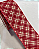 Fita Aramada Xadrez vermelha - 6,3cm x 9,14m - Imagem 2