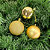 BOLA NATAL MISTO TUBO DOURADO - Imagem 1