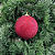 BOLA DECORADA NATAL VERMELHO 10CM - Imagem 1