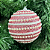 Bola Decorada Natal 10cm - Imagem 1