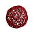BOLA RATTAN VERMELHO 20CM - Imagem 1