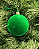 BOLA VELUDO VERDE 8CM JOGO C/6 PC - Imagem 1