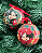 BOLA MICKEY E MINNIE XADREZ 8CM JOGO C 4 PEÇAS - Imagem 1