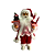 PAPAI NOEL EM PE NATAL VERMELHO ROSA 30cm - Imagem 1