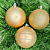 BOLA DECORADA NATAL CHAMPANHE 8CM - Imagem 1