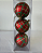 BOLA DECORADA NATAL VERMELHO/VERDE C/3 UND 8CM - Imagem 1