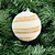 BOLA NATAL PAETE CRU/BRANCO 10CM - Imagem 1