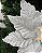 DEC FLOR POINSETIA BRANCO 30cm - Imagem 2