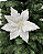 DEC FLOR POINSETIA BRANCO 30cm - Imagem 1